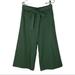 J. Crew Pants & Jumpsuits | J. Crew Olive Tie Front Cropped Pants | Color: Green | Size: 6