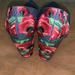 Jessica Simpson Shoes | Jessica Simpson Lannah Floral Denim Heel 6 Euc | Color: Blue/Red | Size: 6