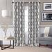 Elrene Renzo Ikat Geometric Linen Room Darkening Window Curtain