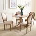 SAFAVIEH Dining Old World Holloway Beige Oval Dining Chairs (Set of 2) - 19.8" x 20" x 39"