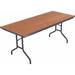 Rectangular Folding Table Wood/Metal in Black/Brown AmTab Manufacturing Corporation | 29" H x 60" W x 18" D | Wayfair 185PM