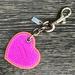 Coach Accessories | Coach-Two Tone Metallic Pink Leather Heart Key Fob | Color: Pink | Size: Os