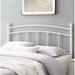 Tyler Arched Twin Size White Metal Headboard