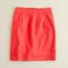 J. Crew Skirts | J.Crew Felted Wool Flannel Bright Red-Orange Skirt | Color: Orange/Red | Size: 2