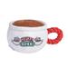 Friends TV Show Central Perk Coffee Mug Plush Dog Toy With Rope Handle, Small, White / Red