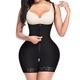 FeelinGirl Womens Shapewear Tummy Control Bodysuits Open Bust High Waisted with Zipper Thigh Slimmers Black M