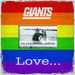 New York Giants 10'' x Love Pride Frame