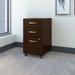 Series C 3 Drawer Mobile File Cabinet in Mocha Cherry