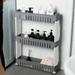 3 Tier Slim Rolling Multi Purpose Utility Cart Kitchen-Bath - 28.4" H x 21.3" L x 4.8"W