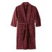 Men's Big & Tall Terry Bathrobe with Pockets by KingSize in Burgundy (Size 5XL/6XL)