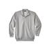 Men's Big & Tall Full-Zip Fleece Jacket by KingSize in Grey (Size 3XL)