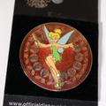 Disney Jewelry | Disney Wdw Stained Glass Princess Tinker Bell Pin | Color: Green/Red | Size: Os
