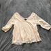 American Eagle Outfitters Tops | American Eagle Cream Lace V Neck Lace Blouse. Xl | Color: Cream | Size: Xl