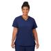 Plus Size Women's Jockey Scrubs Women's Favorite V-Neck Top by Jockey Encompass Scrubs in New Navy (Size 4X(28W-30W))