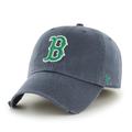 Men's '47 Navy/Green Boston Red Sox Franchise Fitted Hat