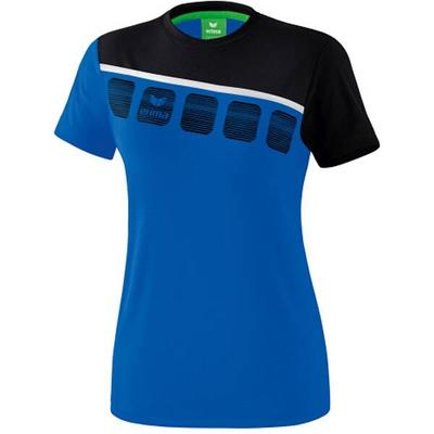 ERIMA Fußball - Teamsport Textil - T-Shirts 5-C T-Shirt Damen, Größe 36 in Blau