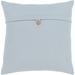 Surya Demetra Traditional Button Silver Feather Down or Poly Filled Throw Pillow 18-inch