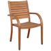 Arizona Home Outdoor 4-Piece Wooden Armchair Set Patio Furniture - N/A