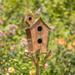 Large Bird House Stake with A-Frame Roof- Copper