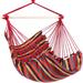 Hammock Chair Hanging Rope Swing, Max 330 Lbs, Quality Cotton Weave for Superior Comfort, Durability