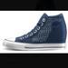 Converse Shoes | Converse Lux Mid Wedge Boho Style Sneakers | Color: Blue | Size: 8