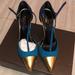 Gucci Shoes | New Gucci Suede T-Strap Color-Block Pump Size 38 | Color: Blue | Size: 38