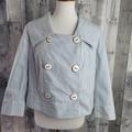 Anthropologie Jackets & Coats | Anthropologie Daughters Of The Liberation Thursday | Color: Blue/White | Size: 12