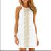 Lilly Pulitzer Dresses | Lilly Pulitzer Pearl Lace Detail Shift Dress White | Color: Gold/White | Size: 4