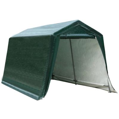 Costway Outdoor Carport Shed with Sidewalls and Waterproof Ripstop Cover-8 x 14 ft