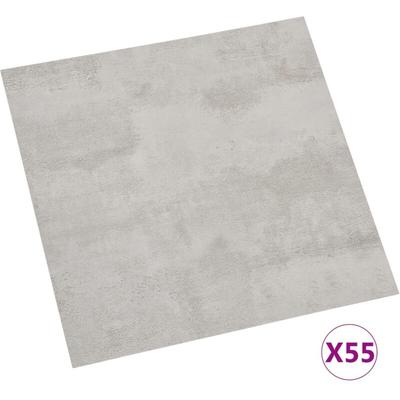 Vidaxl - PVC-Fliesen Selbstklebend 55 Stk. 5,11 m² Hellgrau