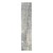 Shahbanu Rugs Wool and Silk Taupe Abstract with Mosaic Design Hand Knotted Oriental Runner Rug (2'6" x 11'8") - 2'6" x 11'8"