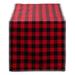 DII Christmas Buffalo Check With Embroidery Table Runner - Table Runner, 14x72"