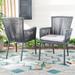 SAFAVIEH Outdoor Living Paolo Rope Chair - Grey (Set of 2) - 23.6"x26"x34"