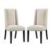 Modway Baron Fabric Upholstered Dining Chairs (Set of 2)