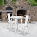 Metal 3-piece Indoor/Outdoor Cafe Set