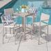 Cape Coral Outdoor 5-piece Aluminum Square Bar Set by Christopher Knight Home