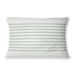 GRELLY WHITE & MINT Indoor|Outdoor Lumbar Pillow By Kavka Designs