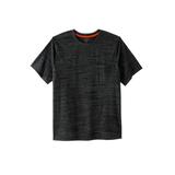 Men's Big & Tall Boulder Creek® Heavyweight Crewneck Pocket T-Shirt by Boulder Creek in Black Marl (Size 3XL)