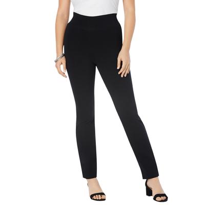 Plus Size Women's Essential Stretch Yoga Pant by Roaman's in Black (Size 14/16)