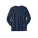 Men's Big & Tall Waffle-Knit Thermal Crewneck Tee by KingSize in Navy (Size XL) Long Underwear Top