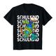 Kinder Einschulung Junge SCHULKIND 2024 Schlange mit Schultüte T-Shirt