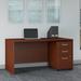 Series C Office Desk with 3-drawer Mobile Cabinet by Bush Business Furniture