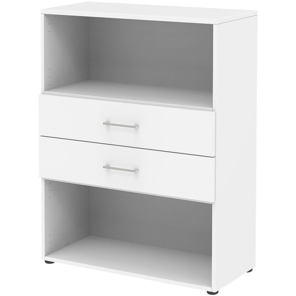 röhr Regal »Direct Office 2« 80 cm breit 3 OH 2 Schubladen weiß, 80x107.2x34.4 cm Image