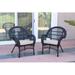 Ophelia & Co. Maltby Patio Chair w/ Cushions Wicker/Rattan in Black | 36 H x 29 W x 29 D in | Wayfair 3DA9800B57A64A099F7E074AEFAF81C8