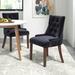 Willa Arlo™ Interiors Bernyce Tufted Velvet Dining Chair Wood/Upholstered/Velvet in Black | 36 H x 21 W x 24 D in | Wayfair WLAO2334 40896700