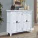 Gracie Oaks Joshua Armoire Wood in White | 42 H x 49 W x 17 D in | Wayfair 7AC8471494A849459E772A0FF42576A5