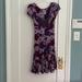 Free People Dresses | Free People Purple Floral Jersey Beaded Dress | Color: Purple | Size: Xs
