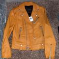 Coach Jackets & Coats | Coach Fashion Moto Jacket | Color: Gold/Orange | Size: 00