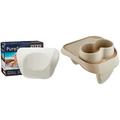 Intex PureSpa Kopfstütze aus Schaumstoff & PureSpa Kunststoff-Getränkehalter-Beige,26 x 22 x 18 cm