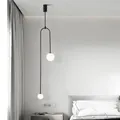 Lampe LED Suspendue en Forme de Boule de Verre au Design Nordique Créatif Luminaire Décoratif